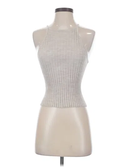 Pre-owned Assorted Brands Tank Top Tan Halter Neckline Tops
