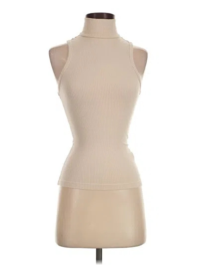 Pre-owned Assorted Brands Tank Top Tan Halter Neckline Tops