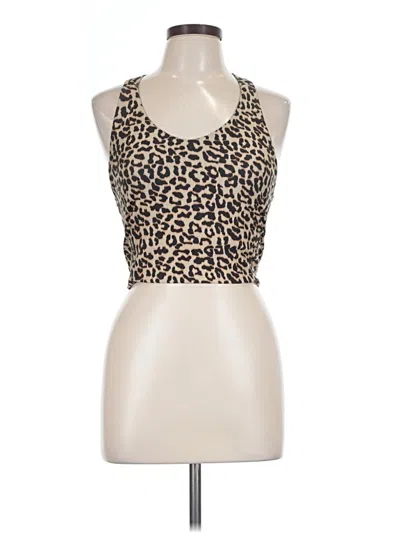 Pre-owned Assorted Brands Tank Top Tan Halter Neckline Tops