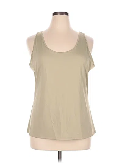 Pre-owned Assorted Brands Tank Top Tan Halter Neckline Tops