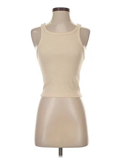 Pre-owned Assorted Brands Tank Top Tan Halter Neckline Tops In Brown