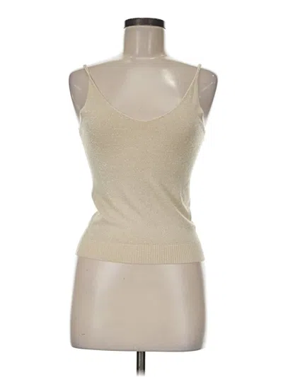 Pre-owned Assorted Brands Tank Top Tan Strapless Neckline Tops