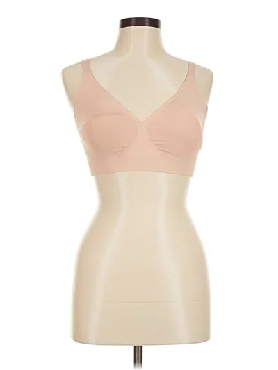 Pre-owned Assorted Brands Tank Top Tan Strapless Neckline Tops