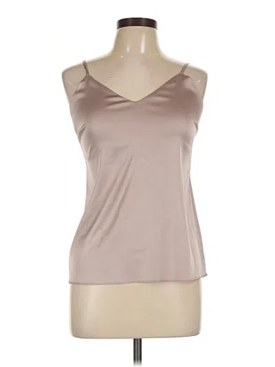 Pre-owned Assorted Brands Tank Top Tan Strapless Neckline Tops