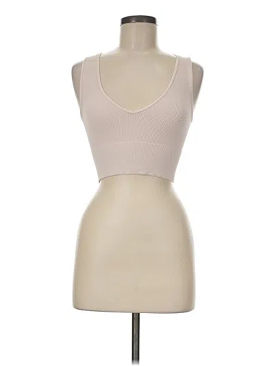 Pre-owned Assorted Brands Tank Top Tan Strapless Neckline Tops