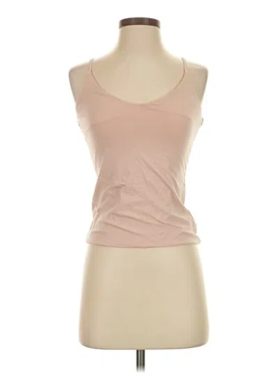 Pre-owned Assorted Brands Tank Top Tan Strapless Neckline Tops