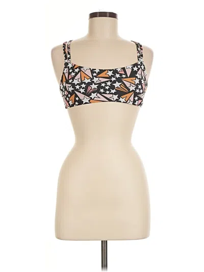 Pre-owned Assorted Brands Tank Top Tan Strapless Neckline Tops