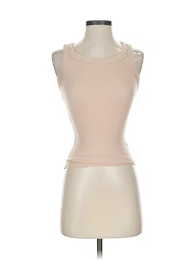 Pre-owned Assorted Brands Tank Top Tan Strapless Neckline Tops In Brown