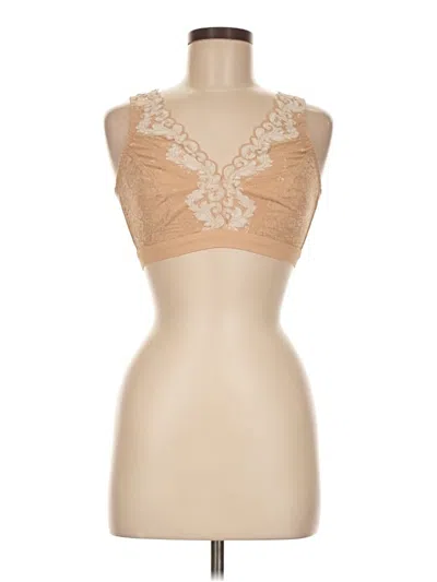 Pre-owned Assorted Brands Tank Top Tan Strapless Neckline Tops In Brown