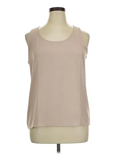 Pre-owned Assorted Brands Tank Top Tan Strapless Neckline Tops In Brown