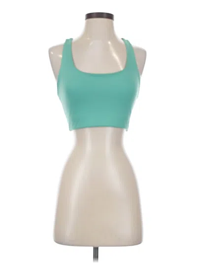 Pre-owned Assorted Brands Tank Top Teal Halter Neckline Tops