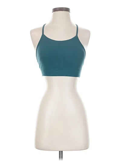Pre-owned Assorted Brands Tank Top Teal Halter Neckline Tops In Blue