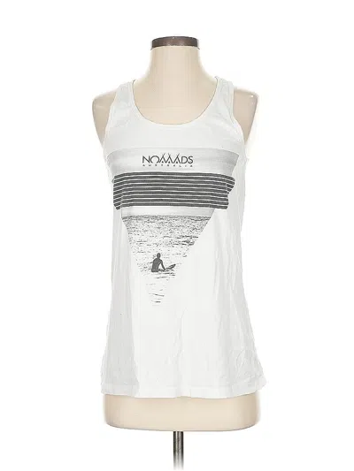 Pre-owned Assorted Brands Tank Top White Halter Neckline Tops