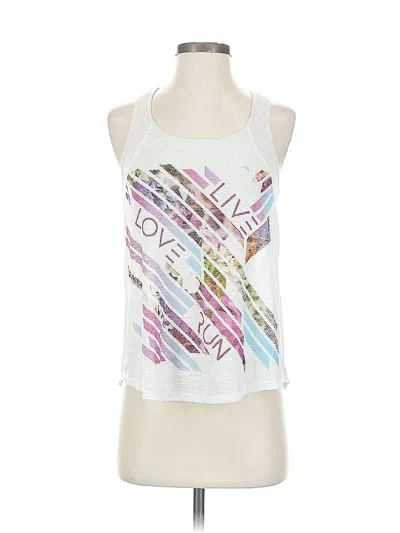 Pre-owned Assorted Brands Tank Top White Halter Neckline Tops