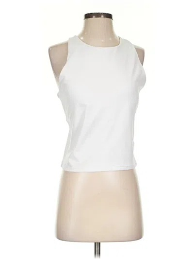 Pre-owned Assorted Brands Tank Top White Halter Neckline Tops