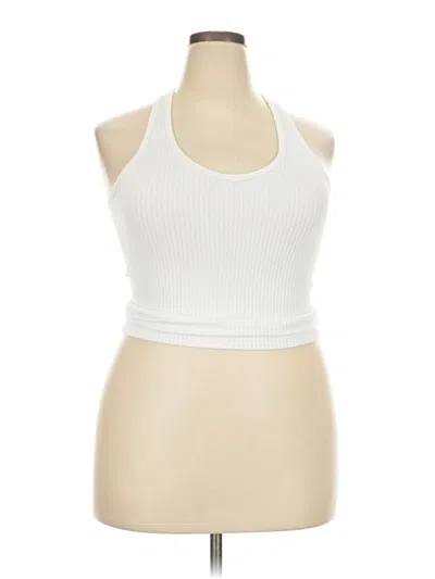 Pre-owned Assorted Brands Tank Top White Halter Neckline Tops