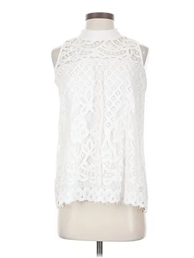 Pre-owned Assorted Brands Tank Top White Halter Neckline Tops