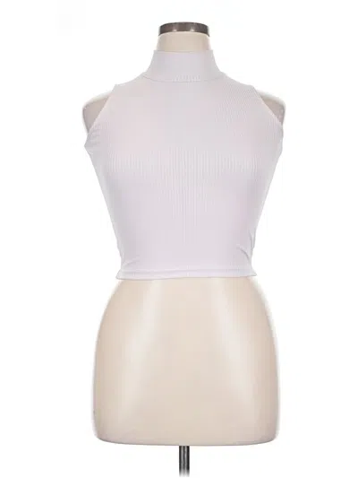 Pre-owned Assorted Brands Tank Top White Halter Neckline Tops