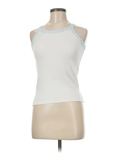Pre-owned Assorted Brands Tank Top White Halter Neckline Tops