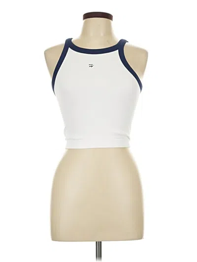 Pre-owned Assorted Brands Tank Top White Halter Neckline Tops