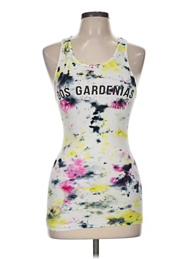 Pre-owned Assorted Brands Tank Top White Halter Neckline Tops