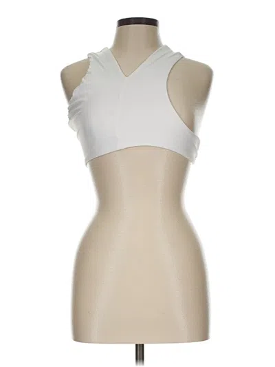 Pre-owned Assorted Brands Tank Top White Halter Neckline Tops