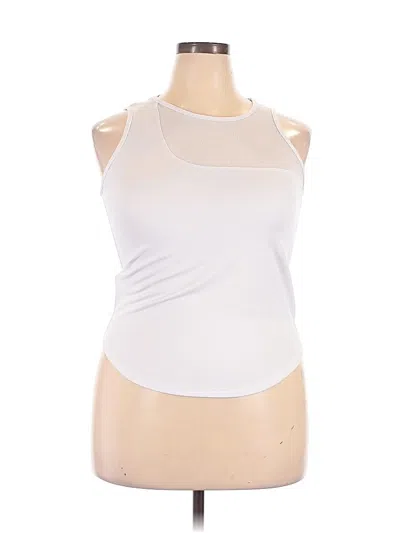 Pre-owned Assorted Brands Tank Top White Halter Neckline Tops