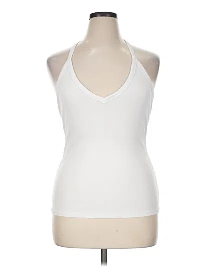 Pre-owned Assorted Brands Tank Top White Halter Neckline Tops