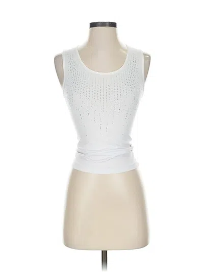 Pre-owned Assorted Brands Tank Top White Strapless Neckline Tops