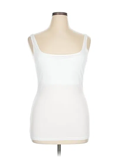 Pre-owned Assorted Brands Tank Top White Strapless Neckline Tops
