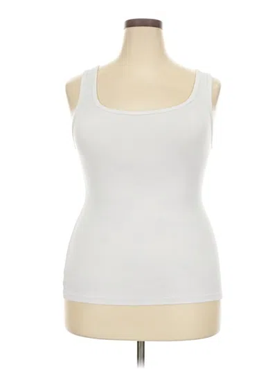 Pre-owned Assorted Brands Tank Top White Strapless Neckline Tops