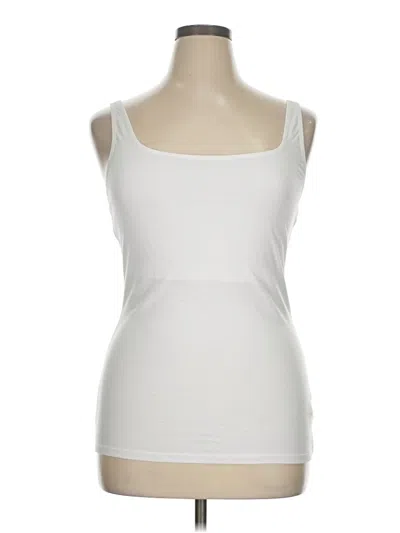 Pre-owned Assorted Brands Tank Top White Strapless Neckline Tops