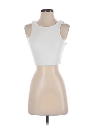 Pre-owned Assorted Brands Tank Top White Strapless Neckline Tops