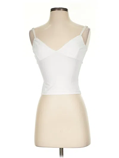 Pre-owned Assorted Brands Tank Top White Strapless Neckline Tops