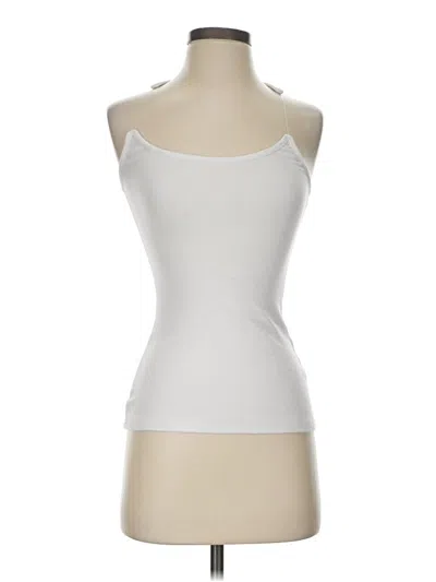Pre-owned Assorted Brands Tank Top White Strapless Neckline Tops
