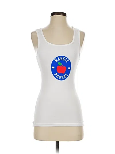 Pre-owned Assorted Brands Tank Top White Sweetheart Neckline Tops