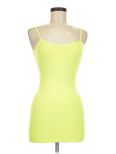 Pre-owned Assorted Brands Tank Top Yellow Strapless Neckline Tops