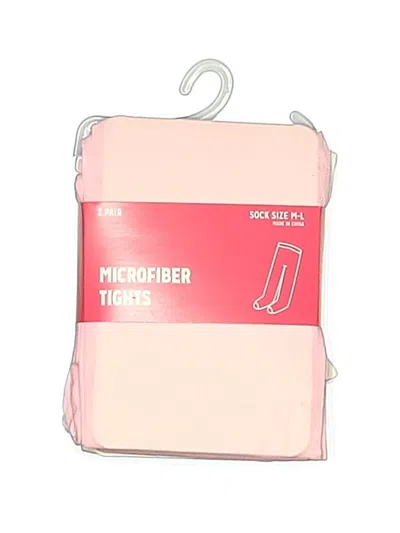 Pre-owned Assorted Brands Kids' Tights In Pink