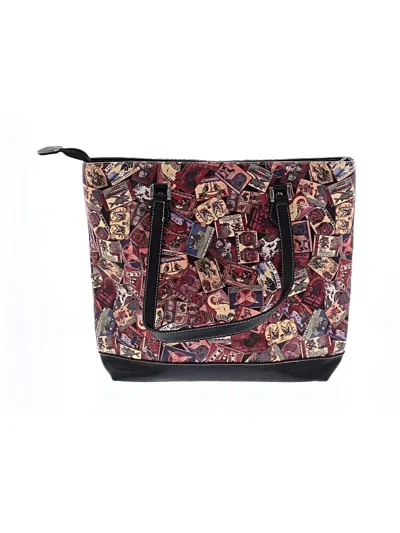 Pre-owned Assorted Brands Tote Bag In Burgundy
