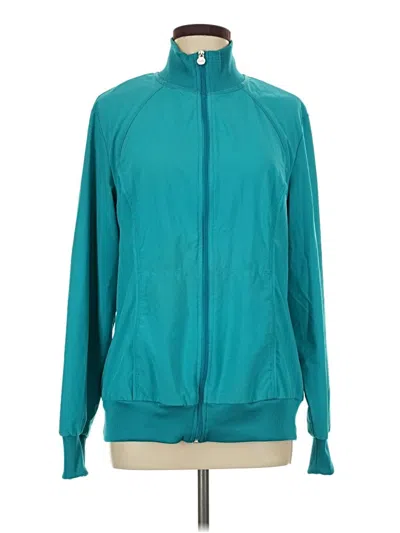 Pre-owned Assorted Brands Track Jacket In Blue