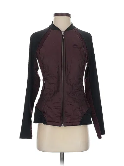 Pre-owned Assorted Brands Track Jacket In Burgundy