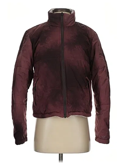 Pre-owned Assorted Brands Track Jacket In Burgundy
