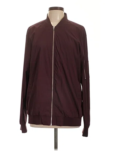 Pre-owned Assorted Brands Track Jacket In Burgundy