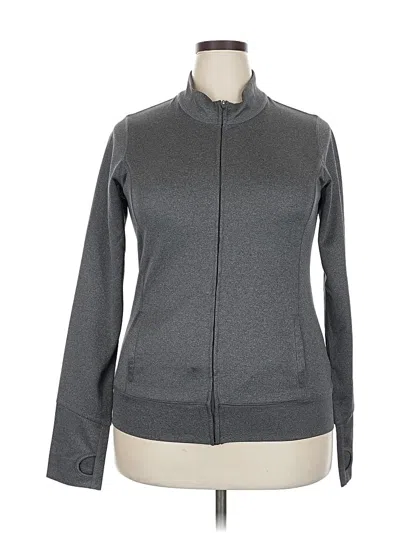 Pre-owned Assorted Brands Track Jacket In Gray