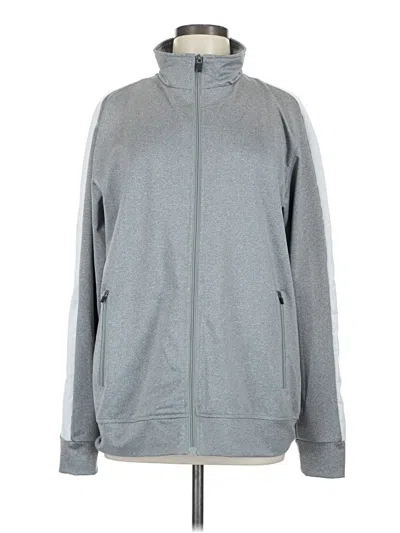 Pre-owned Assorted Brands Track Jacket In Gray