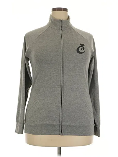 Pre-owned Assorted Brands Track Jacket In Gray