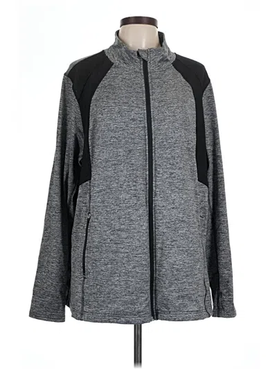 Pre-owned Assorted Brands Track Jacket In Gray