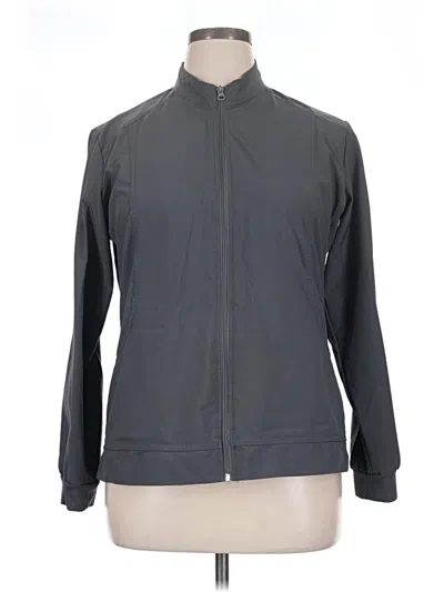 Pre-owned Assorted Brands Track Jacket In Gray