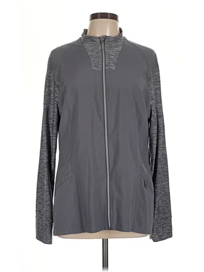 Pre-owned Assorted Brands Track Jacket In Gray