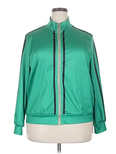 Pre-owned Assorted Brands Track Jacket In Green